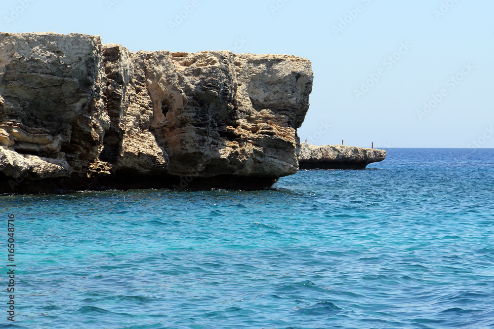 Rocks and Cliffs on Coast of  Ayia-Napa, Cyprus