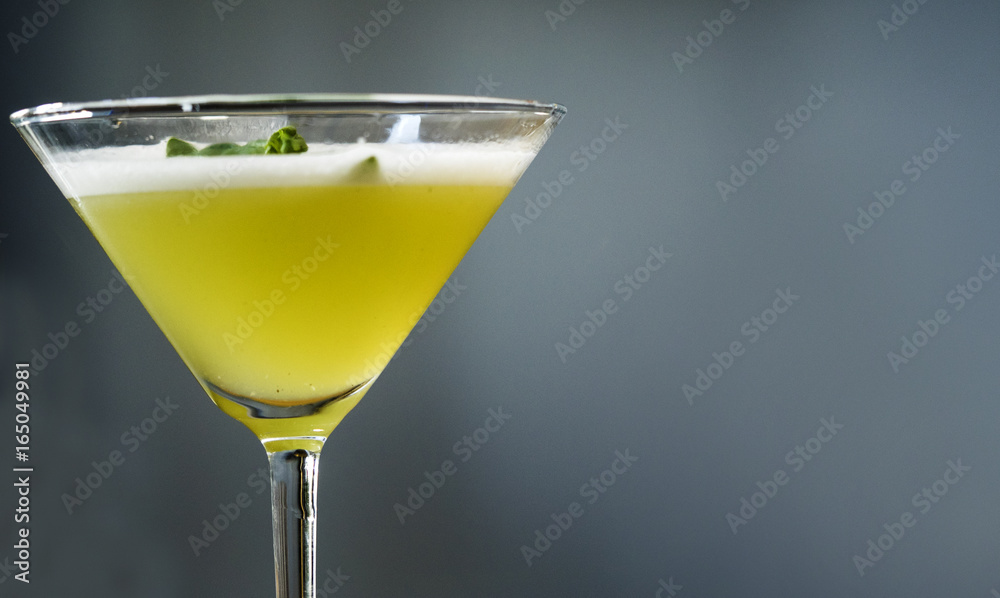 Glass of healthy lemonade Glass of healthy lemonade
