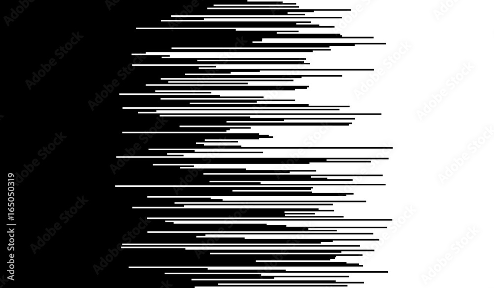Comic horizontal speed lines background
