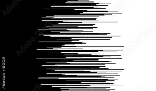 Comic horizontal speed lines background