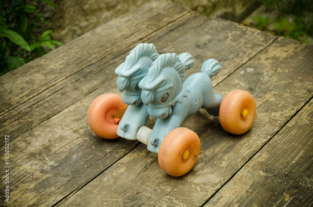 Old vintage soviet union horse toy