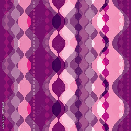 Wavy retro background. Seamless pattern.Vector. レトロパターン