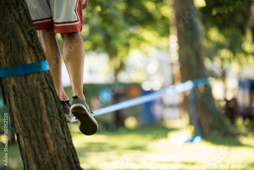 Man who came up on Slackline