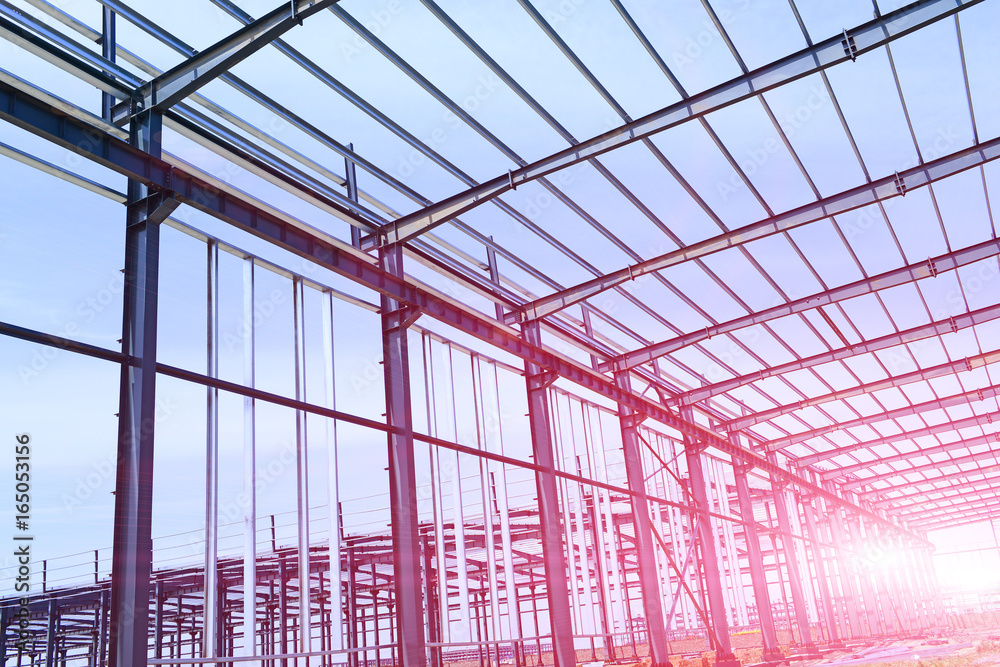 Obraz premium Steel structure workshop