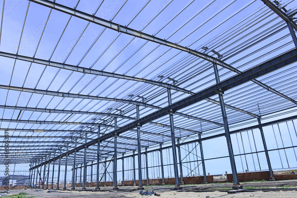 Obraz premium Steel structure workshop