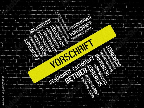 ARBEITSSICHERHEIT - Bilder mit Wörtern aus dem Bereich Arbeitssicherheit, Wort, Bild, Illustration