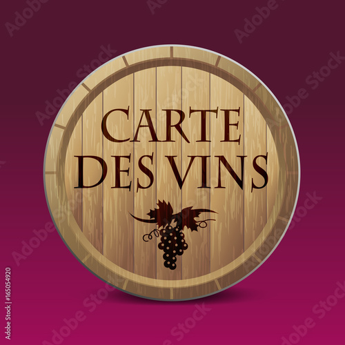 vin - tonneau - carte des vins - restauration - restaurant - menus