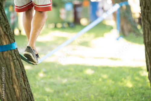 Man who came up on Slackline