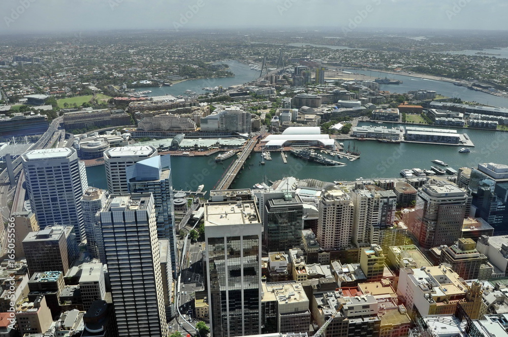 Obraz premium Widok z lotu ptaka z Sydney, Australia