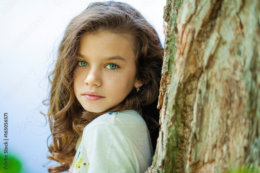 Portrait of a beautiful young little girl Portrait of a beautiful young little girl