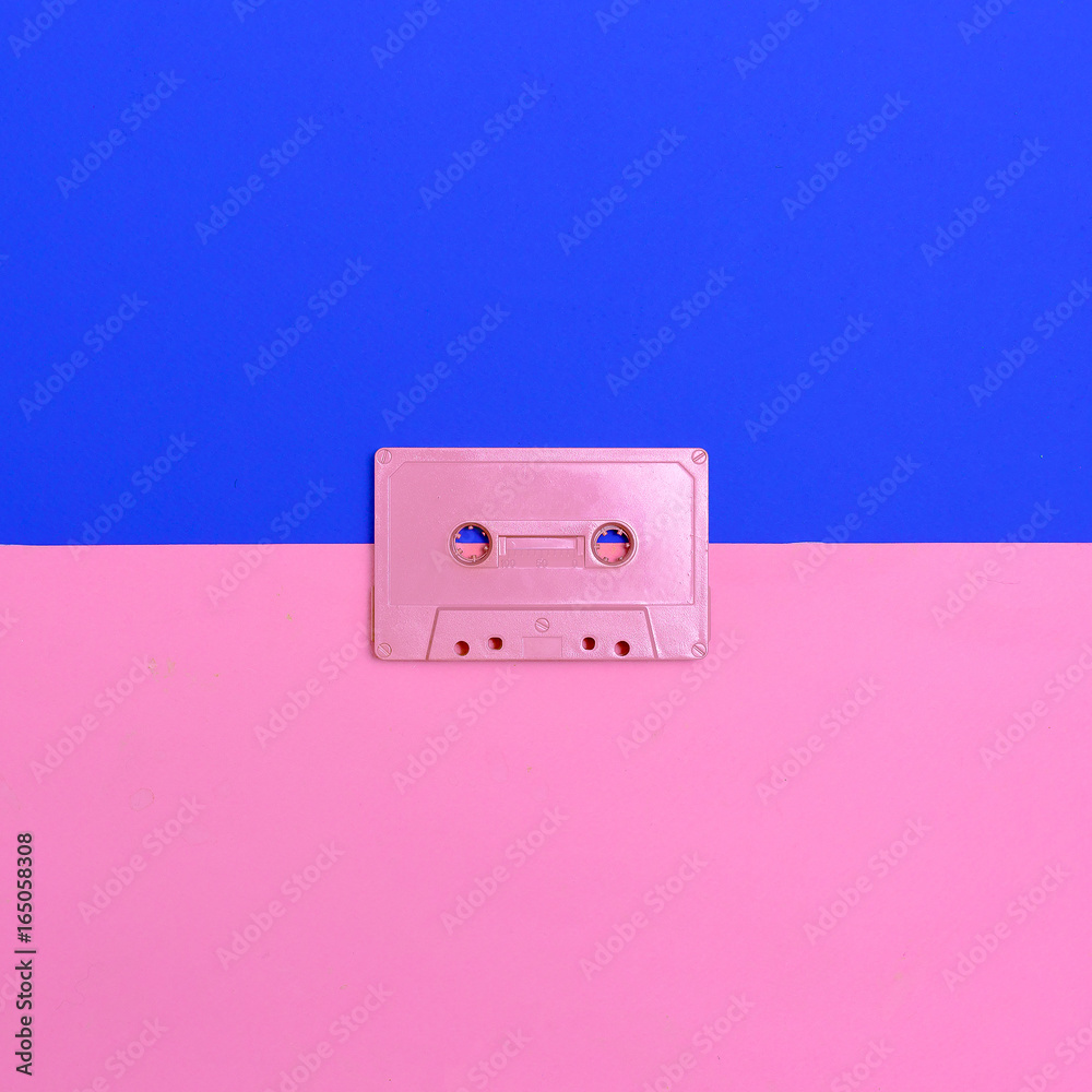 Fototapeta premium Audiocassette Vintage Minimal Design art