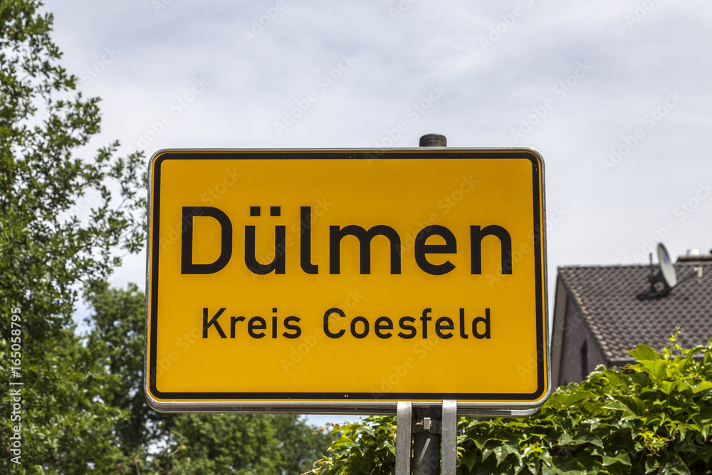 Ortsschild Dülmen Ortsschild Dülmen
