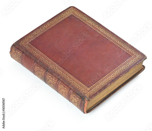 old book with leather binding