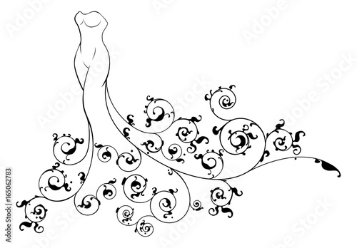Wedding Dress Brides Abstract Concept