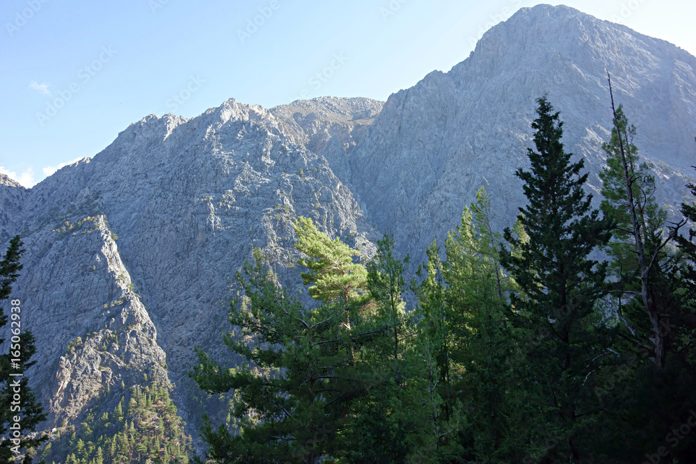 Fototapeta premium Samaria Gorge, UNESCO Biosphere Reserve, Crete, Greece