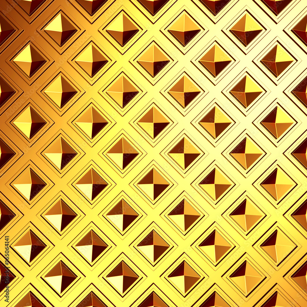 Golden cubes abstract futuristic background Golden cubes abstract futuristic background