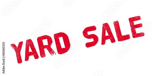 Yard Sale rubber stamp. Grunge design with dust scratches. Effects can be easily removed for a clean, crisp look. Color is easily changed.