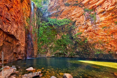 Emma gorge and waterfall in Kimberley, Western Australia photo