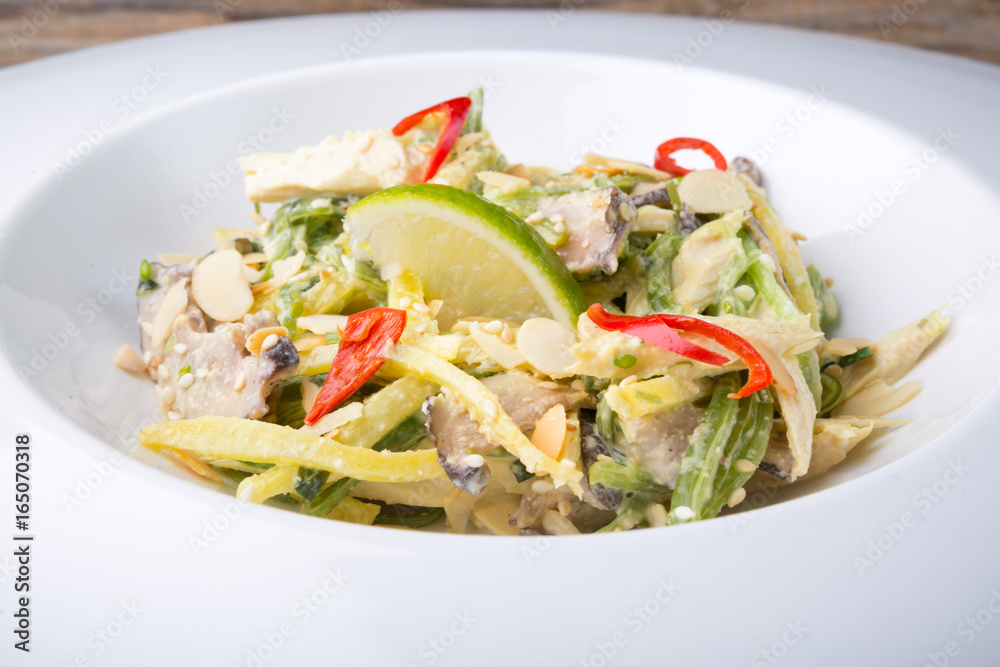 Asian salad with nuts Asian salad with nuts