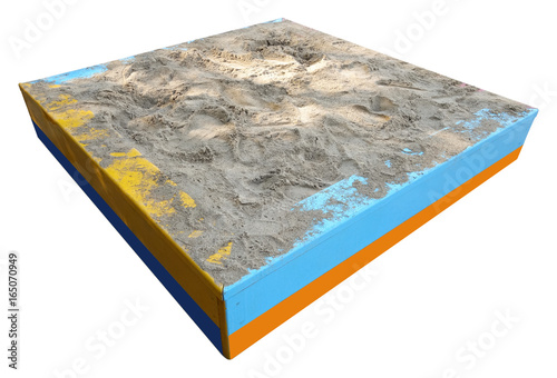 Sandbox isolated on white background