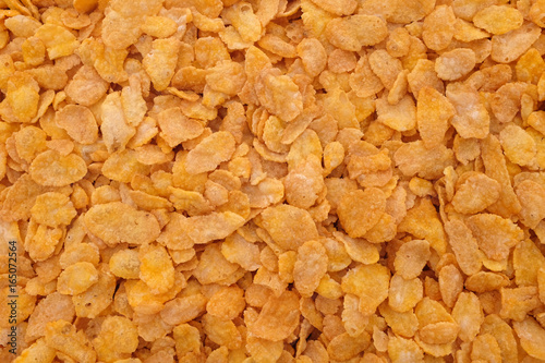 Corn flakes breakfast cereal background