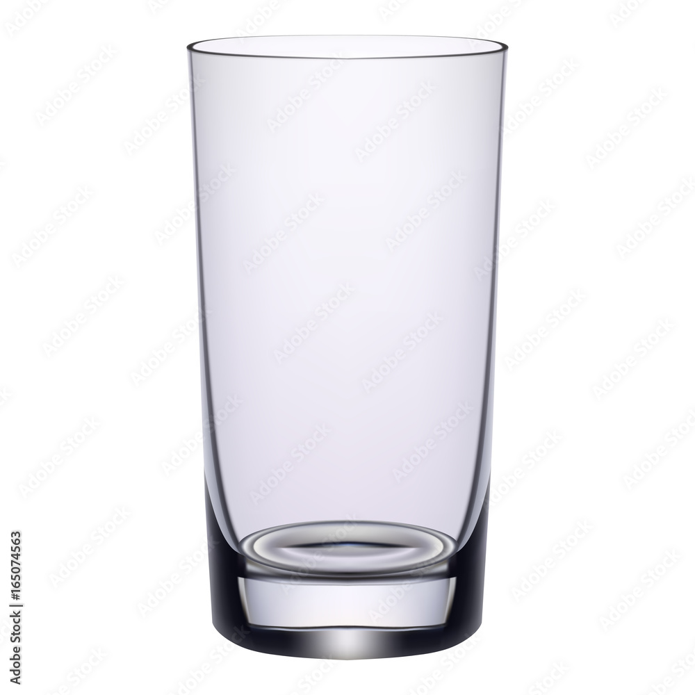 Long Drink Glass Isolated On A White Background. Vector Illustration. Long Drink Glass Isolated On A White Background. Vector Illustration.