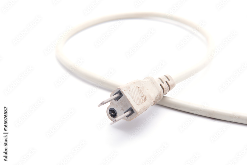 Plug on white background Plug on white background