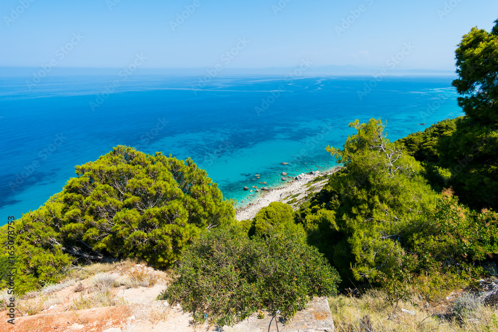 Aerial view of Ionian sea