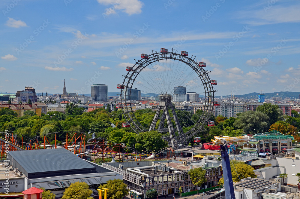 Obraz premium Riesenrad in Wien, Vienna