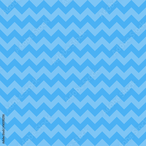Seamless chevron pattern, blue color. Vector