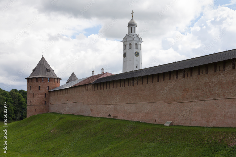 Ancient fortress in Novgorod, Russia