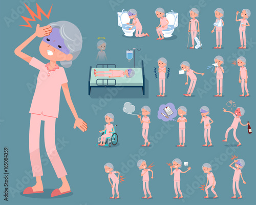 flat type patient grandmother_sickness