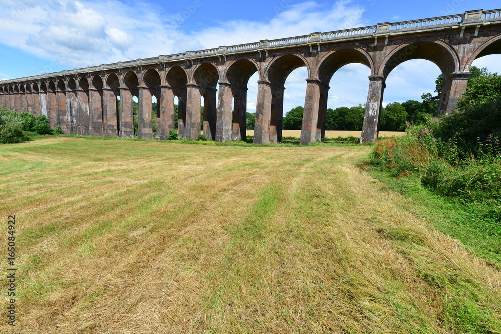 A railway viaduct in West Sussex England
A railway viaduct in West Sussex England