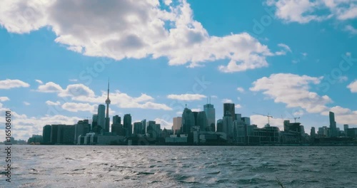 Toronto skyline as seen from Polson Pier. photo