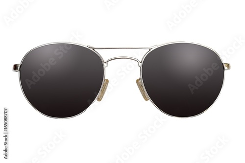 Fashionable sunglasses on a white background for applying on a portrait