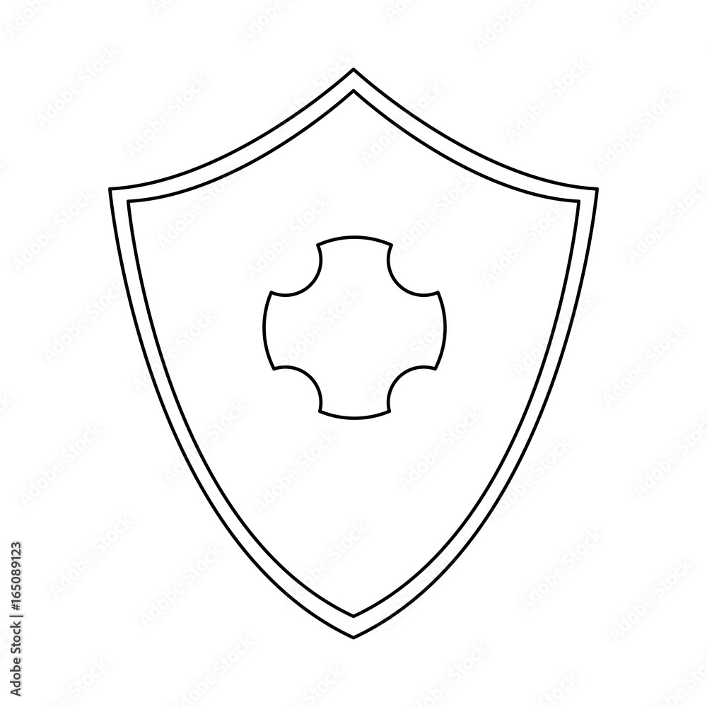 shied protection healthcare safety symbol design