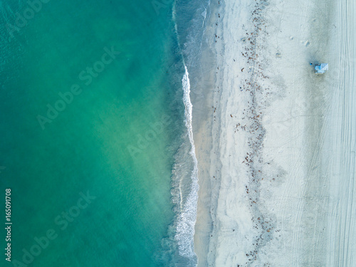 Long Beach Drone View
