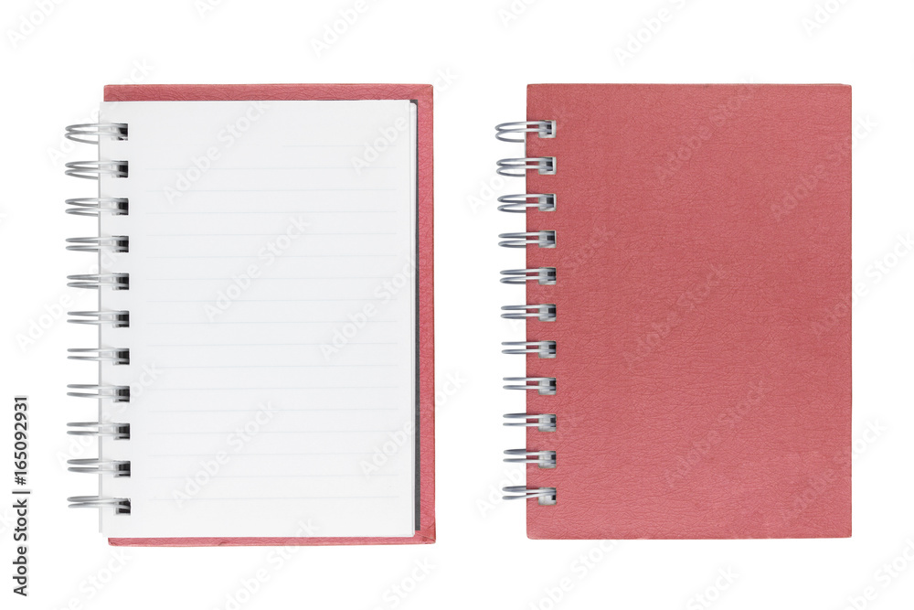notebook isolated on white background notebook isolated on white background