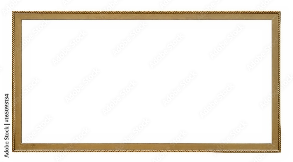 Golden frame for paintings, mirrors or photos Golden frame for paintings, mirrors or photos