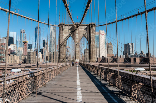 Slika na platnu Brooklyn bridge and Manhattan