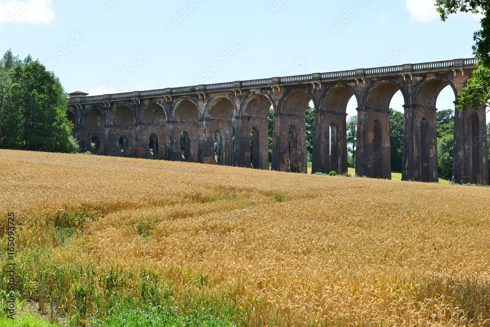 A railway viaduct in West Sussex England
