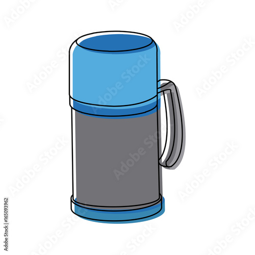 thermo flask bottle beverage handle object