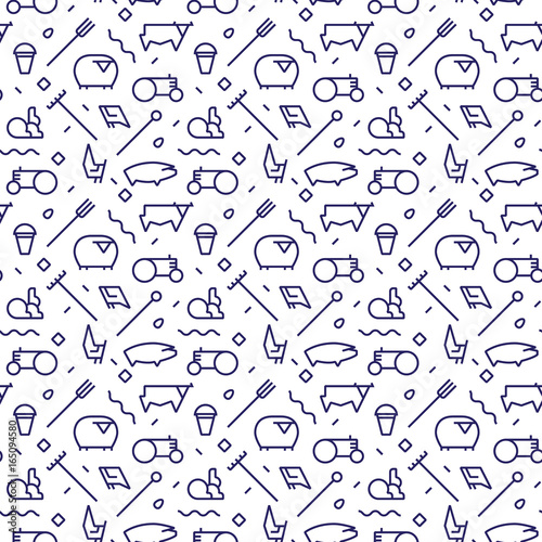 Geometrical farming pattern
