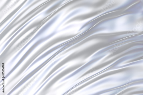 3D realistic illustration of the white silk backdrop