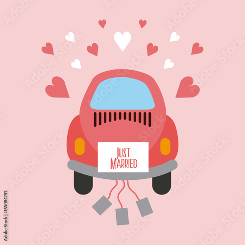 just married happy icon vector illustration design graphic