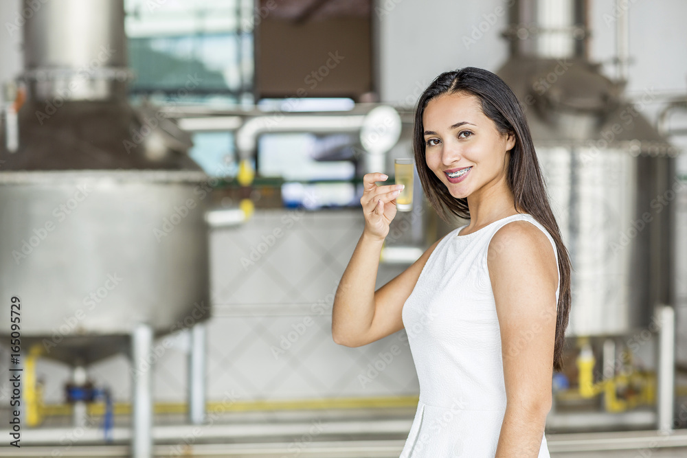 Mexican woman in a landscape of Tequila. Mexican woman in a landscape of Tequila.
