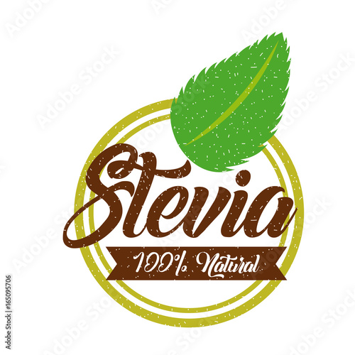 Stevia natural sweetener icon vector illustration design graphic