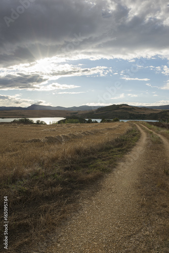 The Alloz reservoir in Lerate  Navarra  Spain