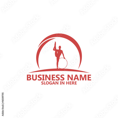 Fitness Hooping Logo Template Design