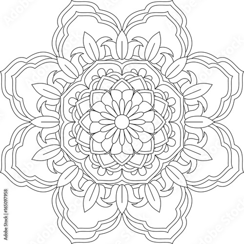 Beautiful ornate vintage vector mandala illustration